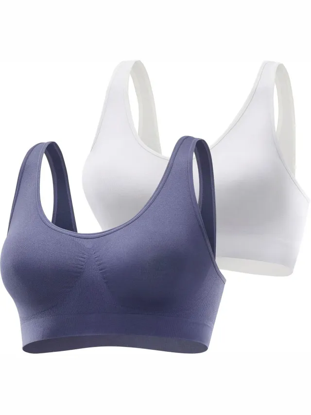bralettebeha marineblauw en wit marine en wit