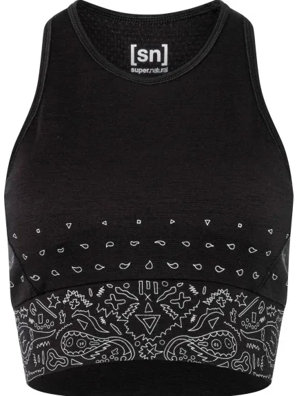 Super.Natural Bandana LF Top sportbeha zwart