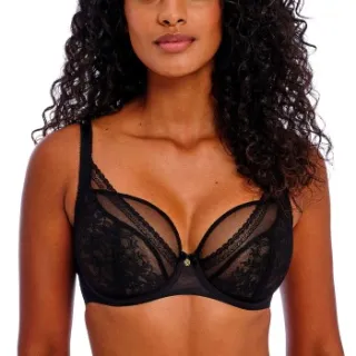 Freya Sydnie Underwired High Apex Plunge beugel-bh zwart