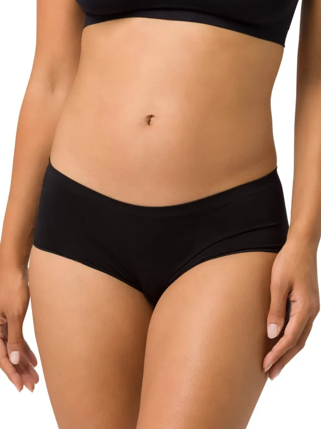 BeeDees Hipster Comfee Pure Flexi-Fit slip van elastisch materiaal zwart