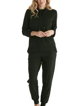 Damella Bamboo Frenchterry Suit Rood,Groen