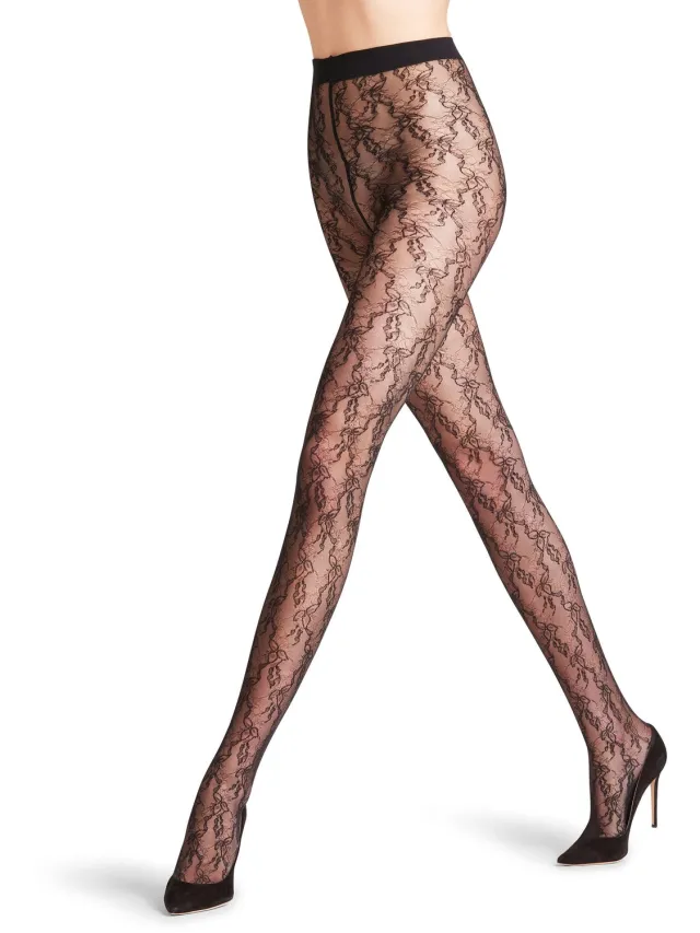 Falke New Boheme 25 DEN transparent materiaal transparent 25 DEN Panty dames zwart-M zwart 3009