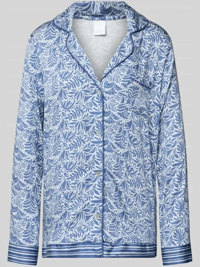 CCDK Copenhagen Relaxed fit pyjama van viscosemix, model 'Josephine' Blauw