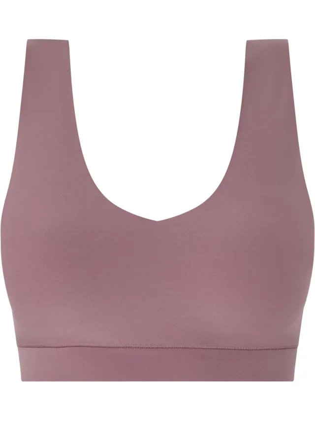Chantelle Bralette top met vulling - Soft Stretch - Padded top - Bralette / BH Top naadloos dames - Rood - zwart - beige - M - Roze