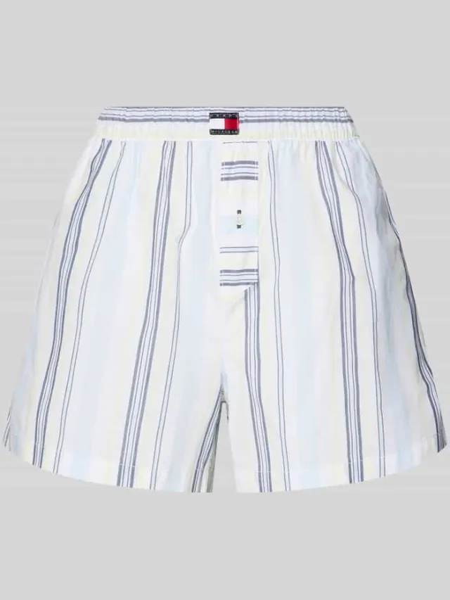 Tommy Hilfiger Loose fit pyjama short van puur katoen Blauw