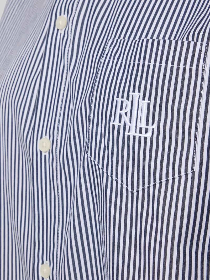 Lauren Ralph Lauren Nachthemd met borstzak donkerblauw, foto 3