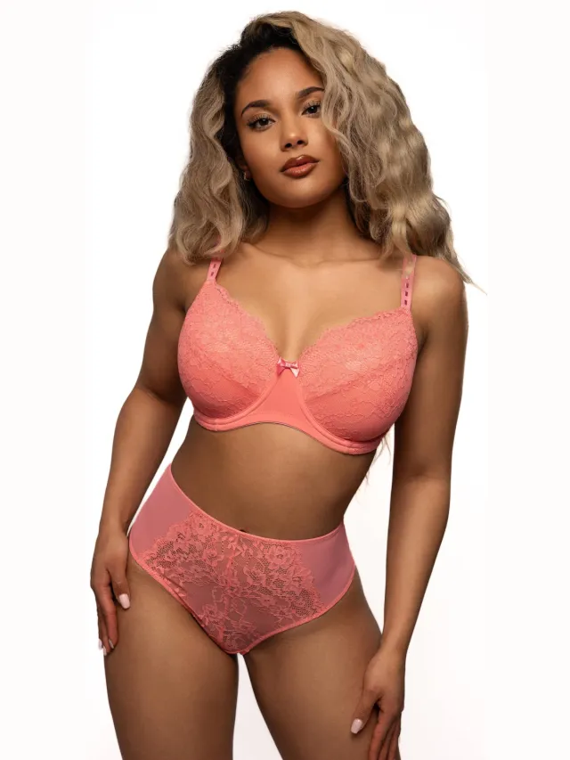 After Eden Lois hoge taille string koraal Oranje