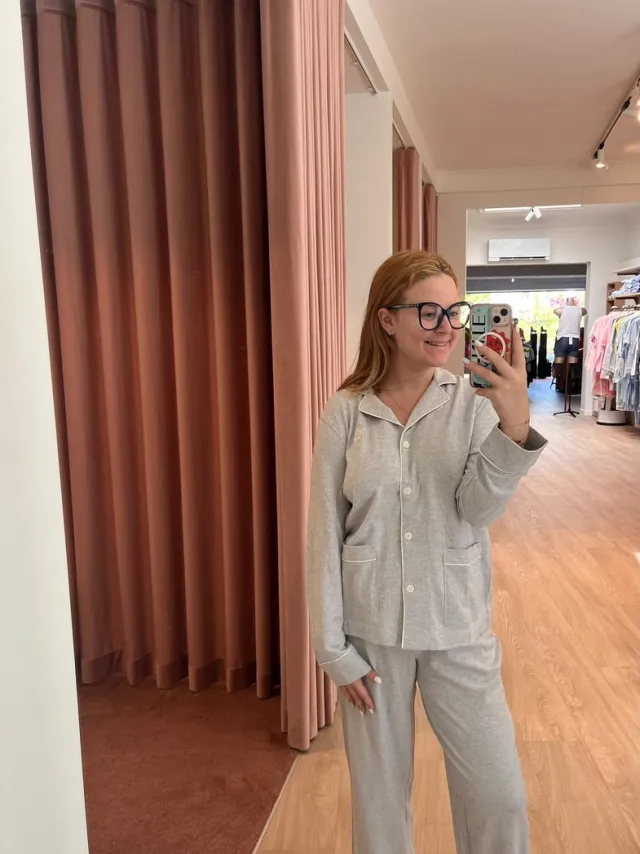 Ralph Lauren , pyjama, flanel, grijs