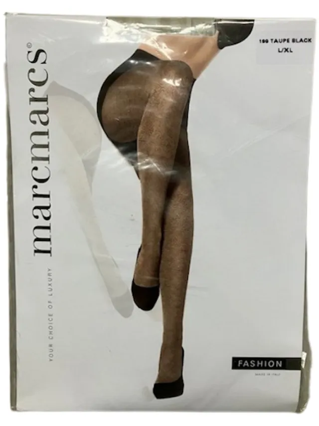 Marcmarcs fantasie panty maat L/XL Taupe/Zwart