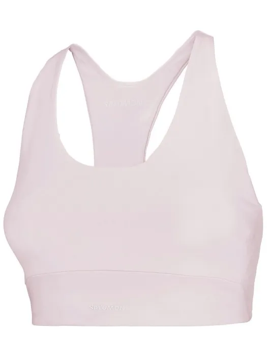 Salomon SHKout Core Bra sportbeha lichtroze Wit