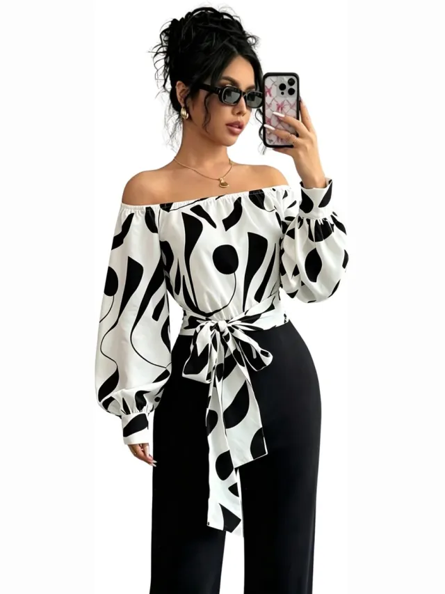 Currero Topje Dames Polkadots - Mouwloze Top - Singlet - Kleding - Shirt - Blouse - Kort - Volwassen - Wit