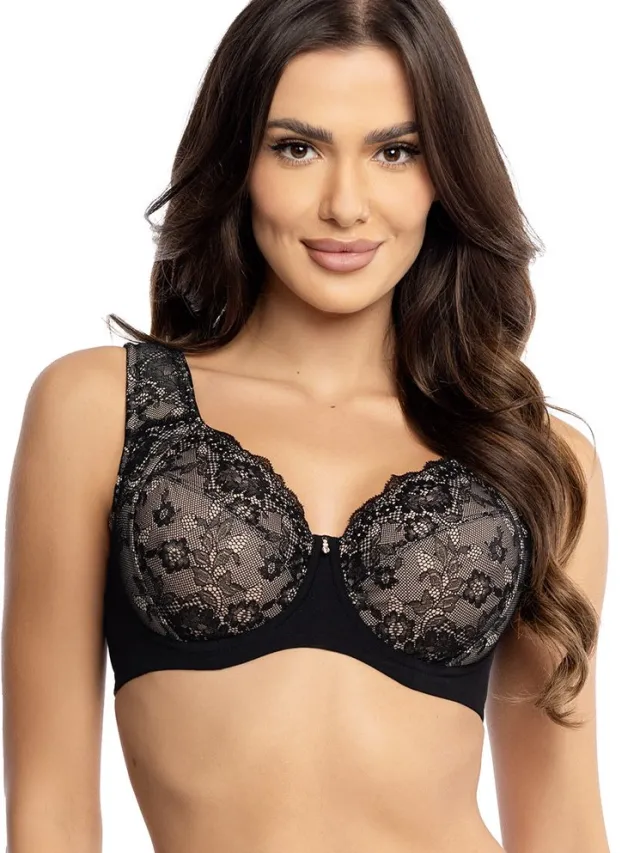 MILENKA ORHIDEJA - softcup beugel BH - zwart