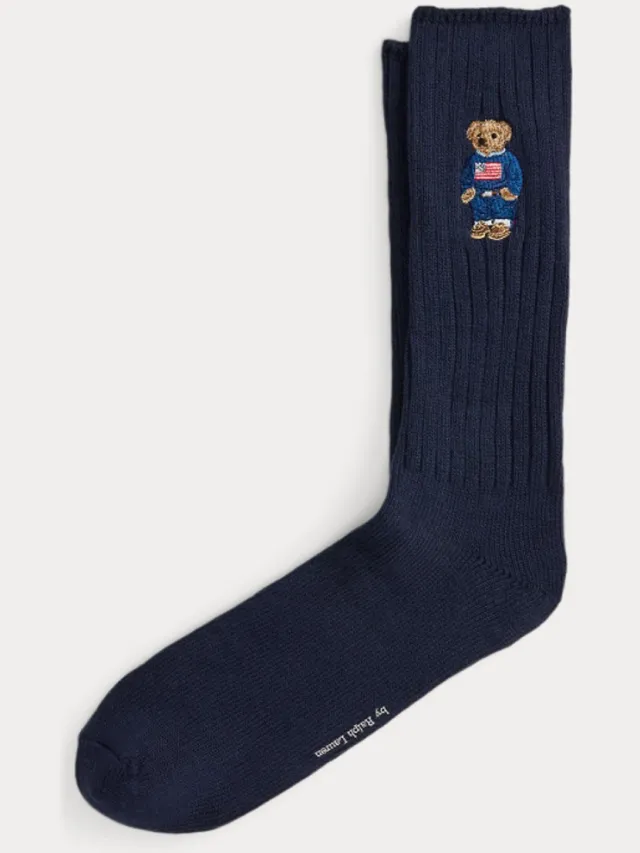 Ralph Lauren , kousen, donkerblauw, beer, 40-46 multi