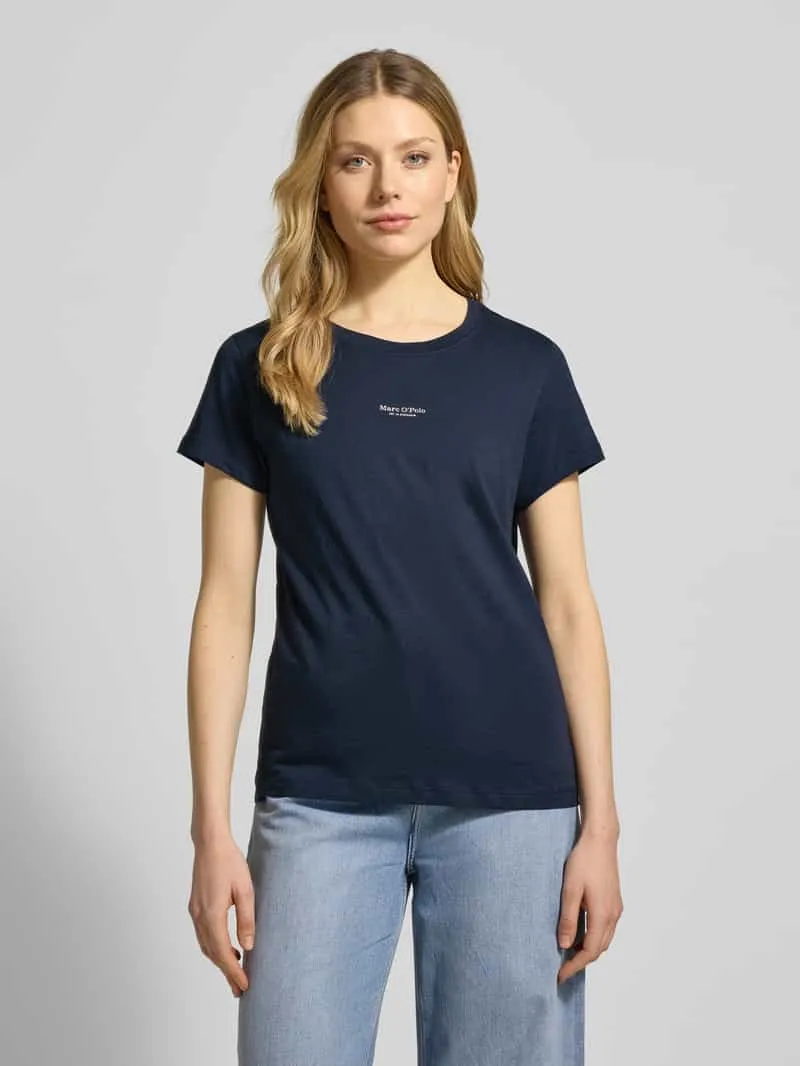 Marc O'Polo Regular fit Pyjamabovendeel van puur katoen Donkerblauw
