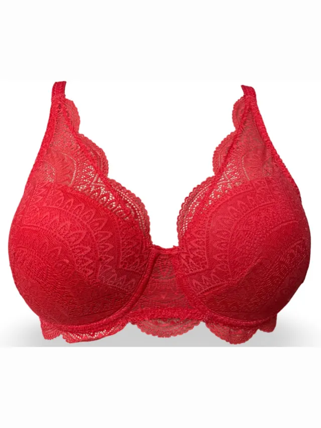 Simone Pérèle Simone Perele Voorgevormde bh met spacer-cups - Karma Freches Rot