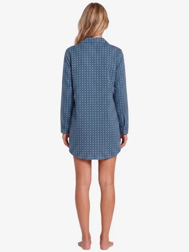 Triumph Nachthemd Red Label Boyfriend Fit SEA BLUE LIGHT COMBINATION