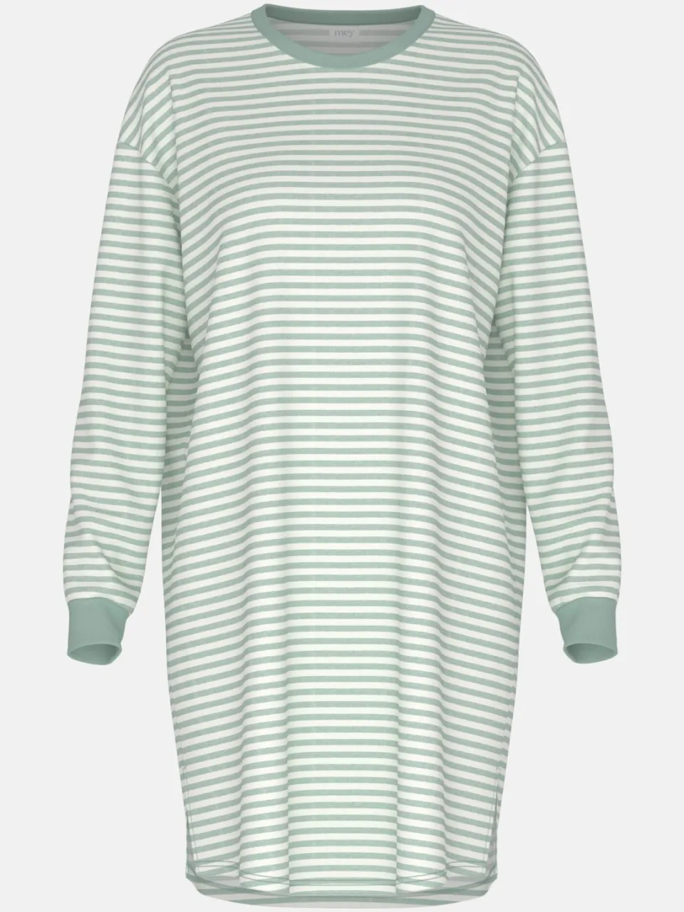 Mey Nachtjapon Serie Willow Stripes Seasalt Green, foto 2