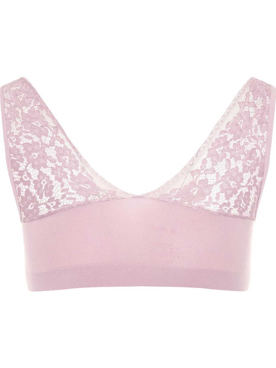 Yours Kanten Bralette Zonder Naden In Rozesize 46-48, foto 3