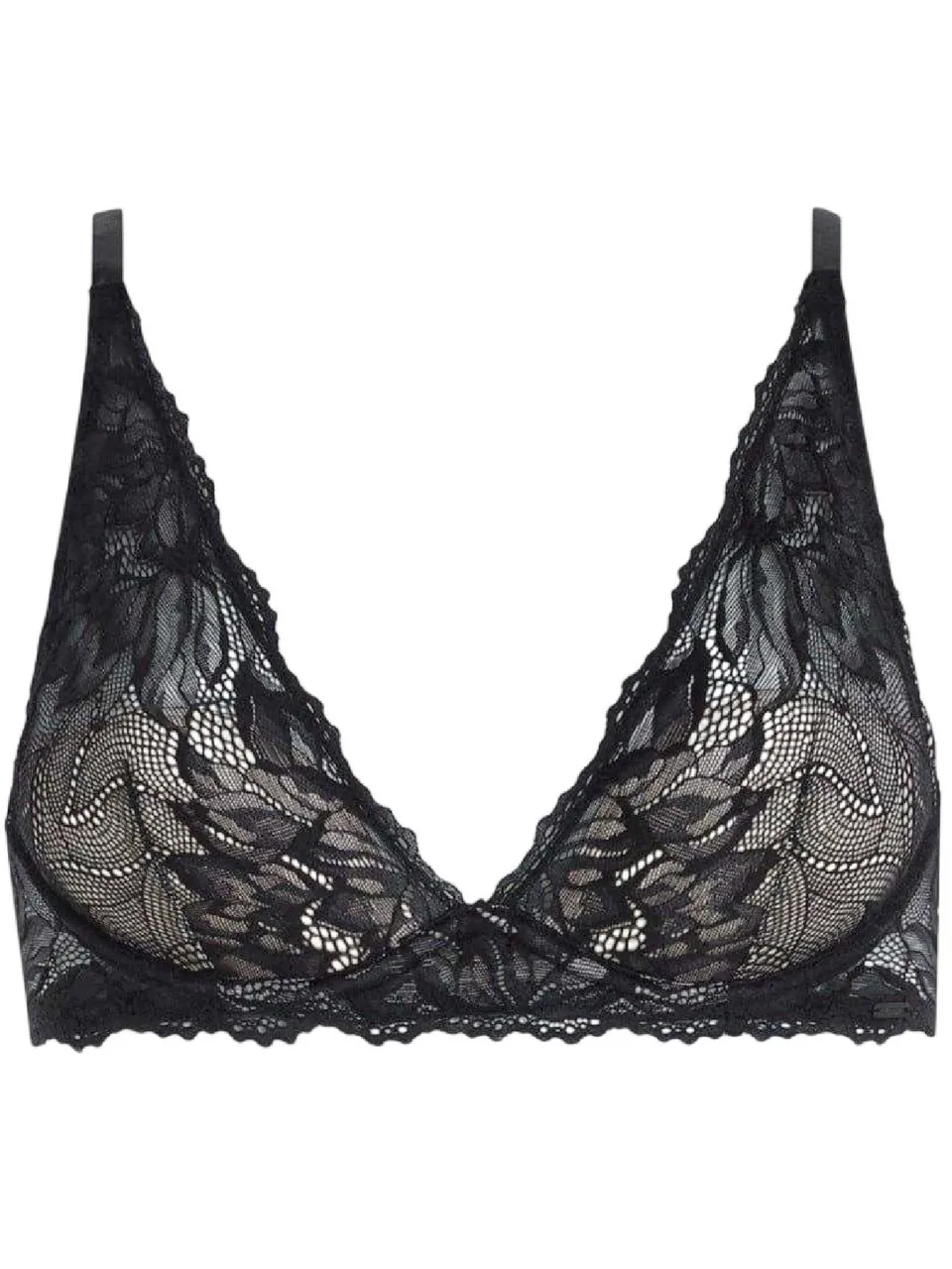 Calvin Klein Dames/Dames Bloemenbeha (Zwart), foto 2