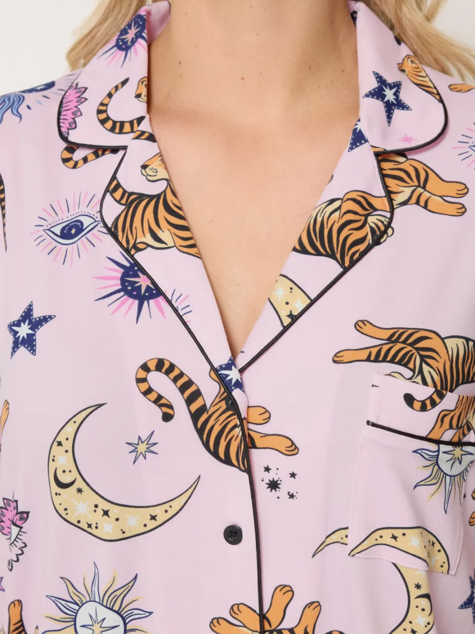 Yours Roze Hemels Korte Pyjamaset-64, foto 5