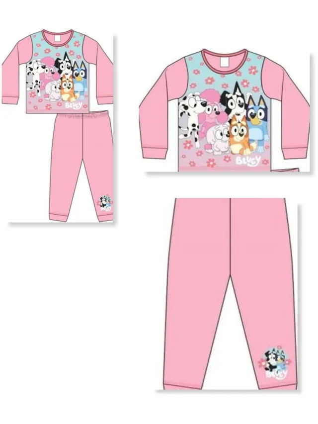 Bluey Pyjama Bluey & Friends - Meisjespyjama - Bingo, Chloe, Coco, Lila & Mackenzie multicolor
