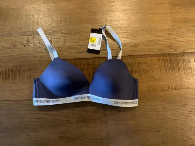 Emporio Armani Padded Triangle Bra paars