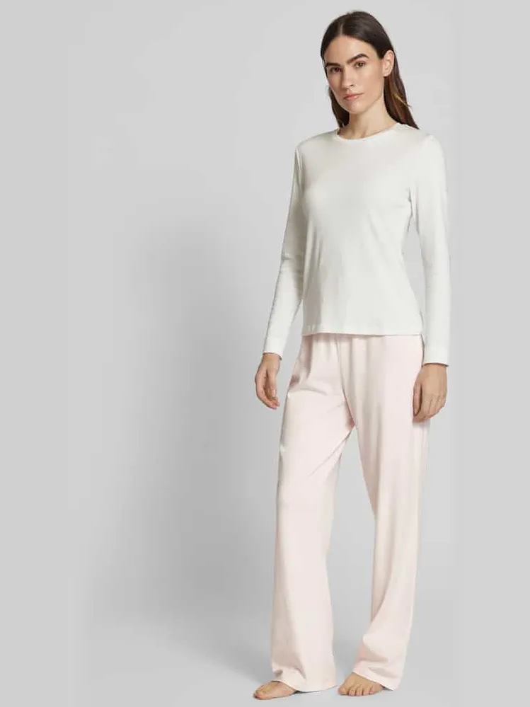 Boss Straight leg sweatpants met tunnelkoord Lichtroze