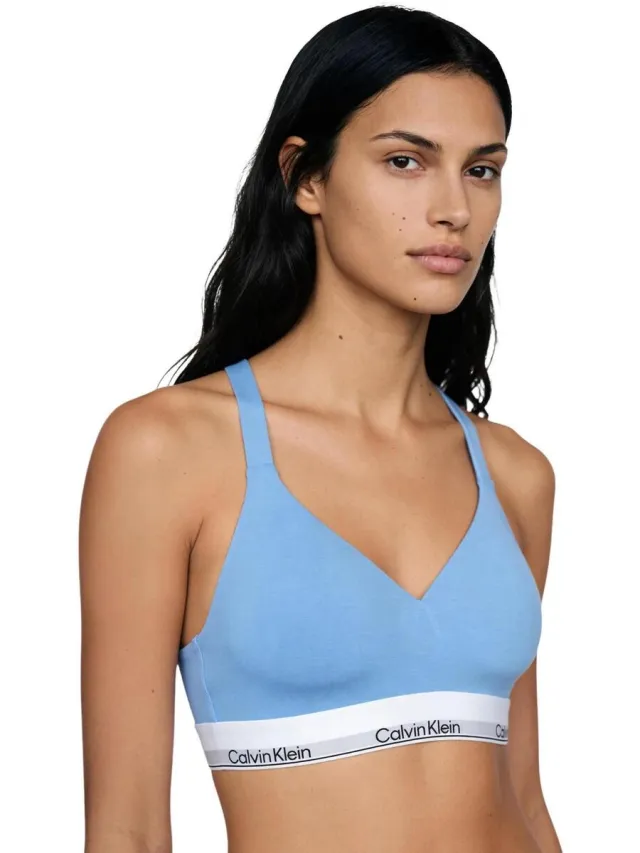 Calvin Klein Lift bralette perzik Blauw