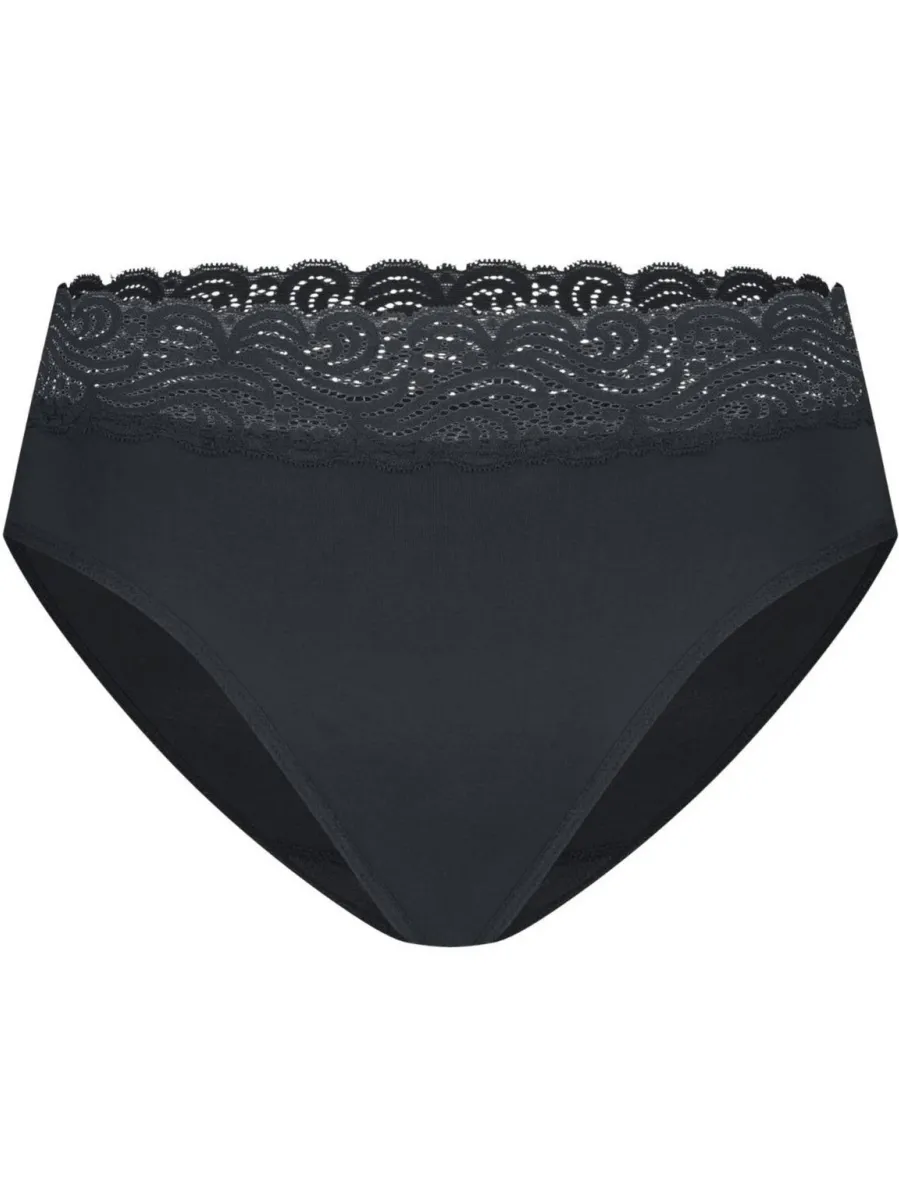 Moodies Undies medium absorberende menstruatieslip met kant zwart, foto 2