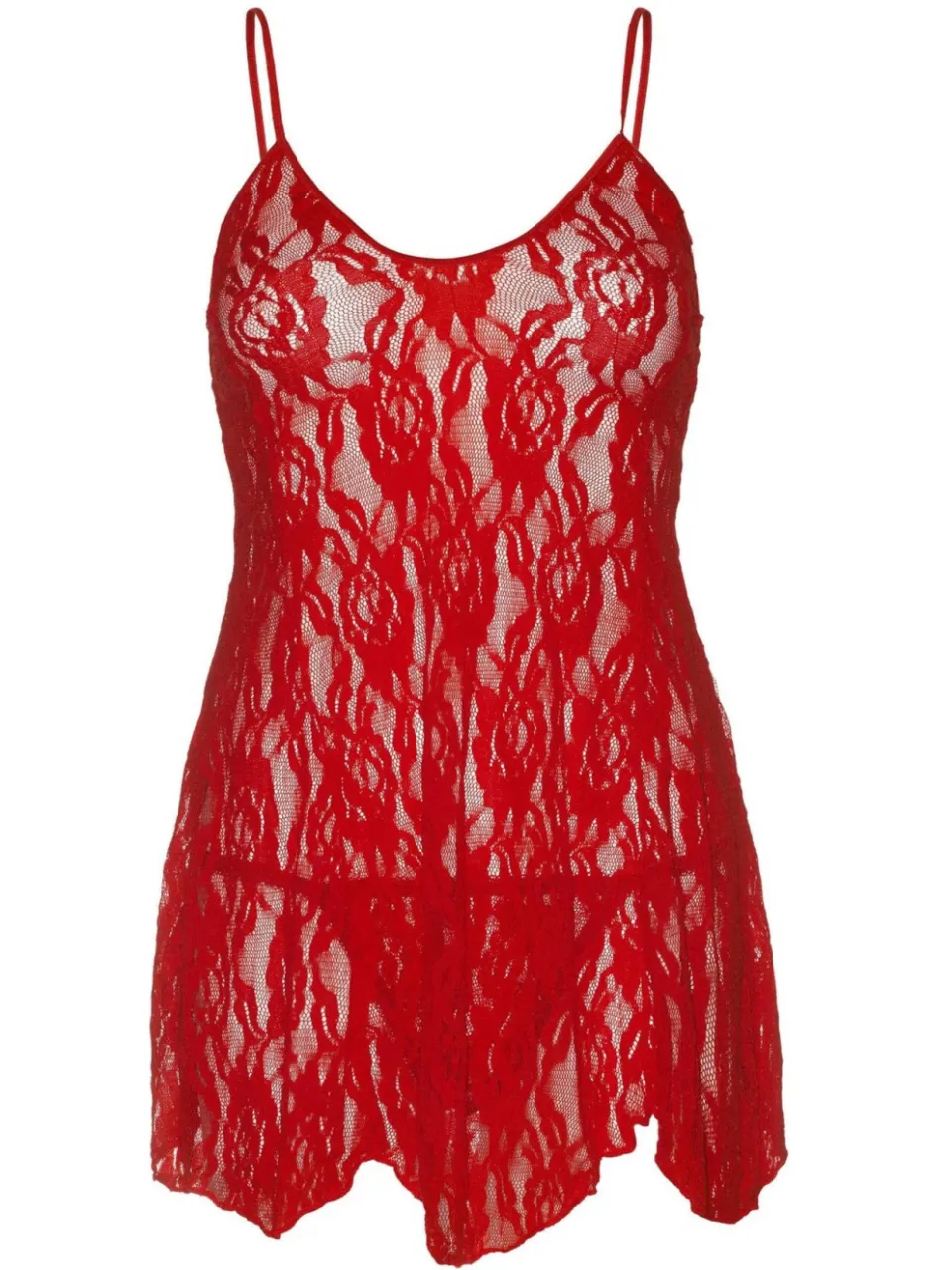 Leg Avenue kanten slipdress met g-string rood, foto 2