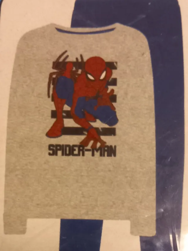 Marvel Spiderman pyjama - pyjamaset - katoen grijs