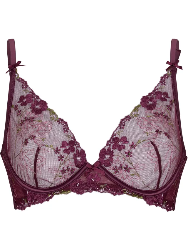 Hunkemöller Niet-Voorgevormde Beugel Longline Bh Peonie Paars