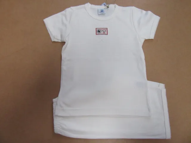 Petit Bateau Zomer pyjama - Meisje - Gebroken wit - 8 jaar 126