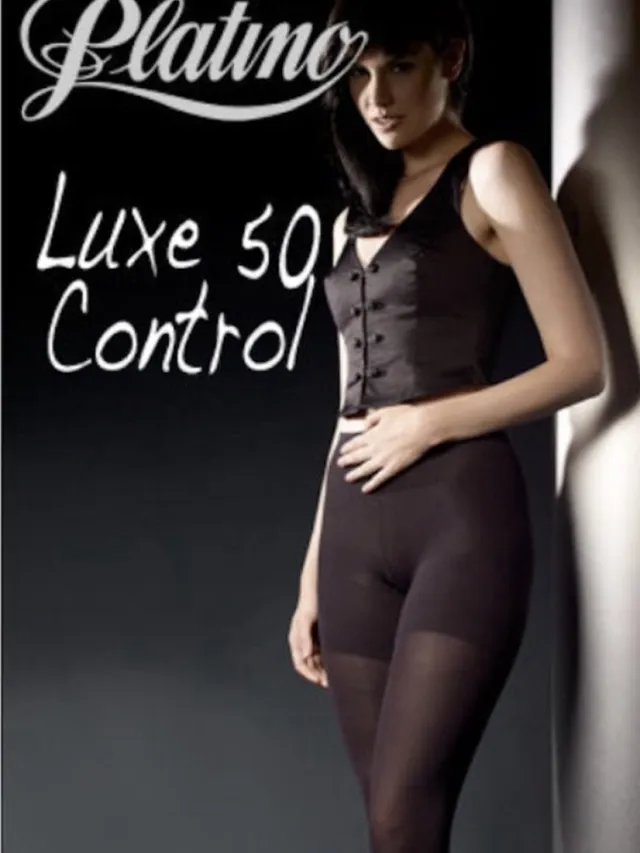Platino luxe control 50 den panty maat 40/42 cafe