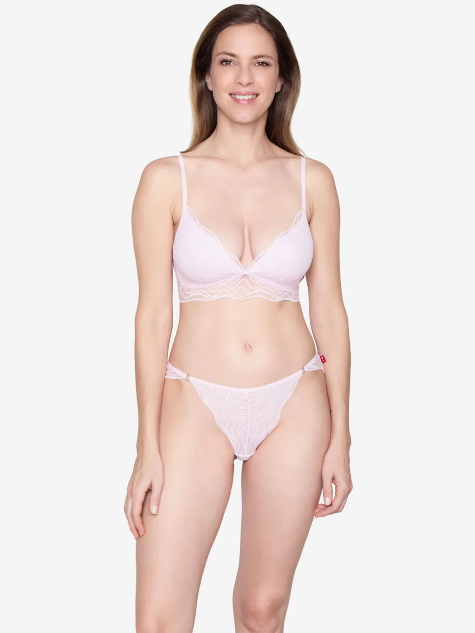 Joop! Jeans Vrouwen Zachte beha Wave Lace Roze