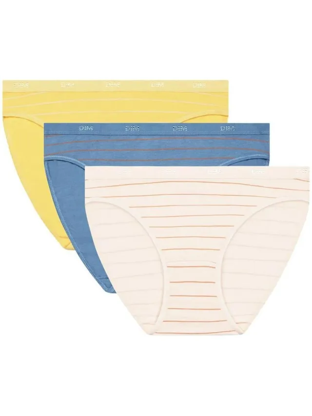 Dim Les Pockets slip groen Geel