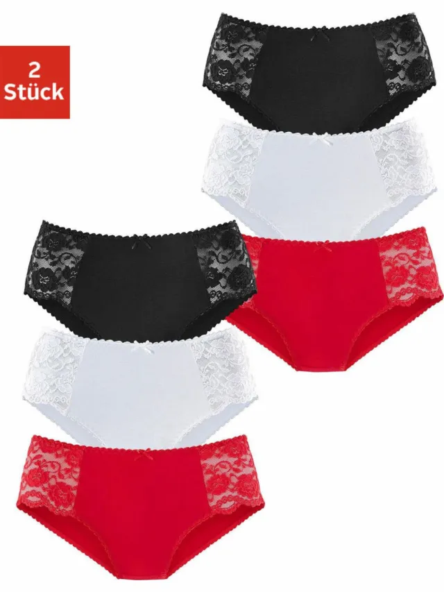 Heupslip rood, zwart, wit