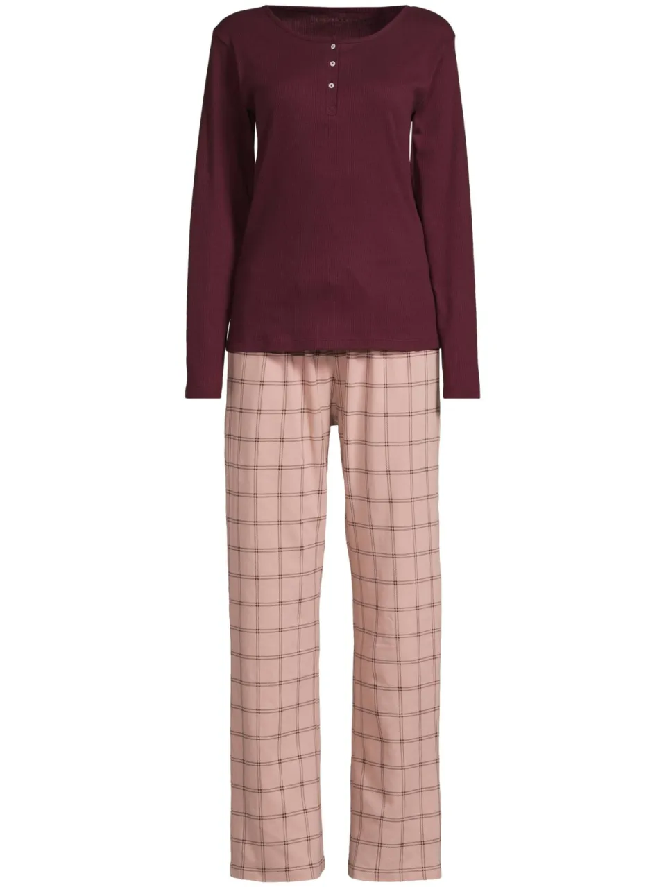 Dreamcovers pyjamaset bordeaux/oudroze, foto 2