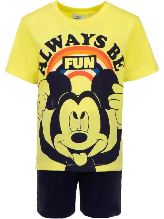 Disney Mickey Mouse - Shortama - Geel - 3 jaar - 98cm