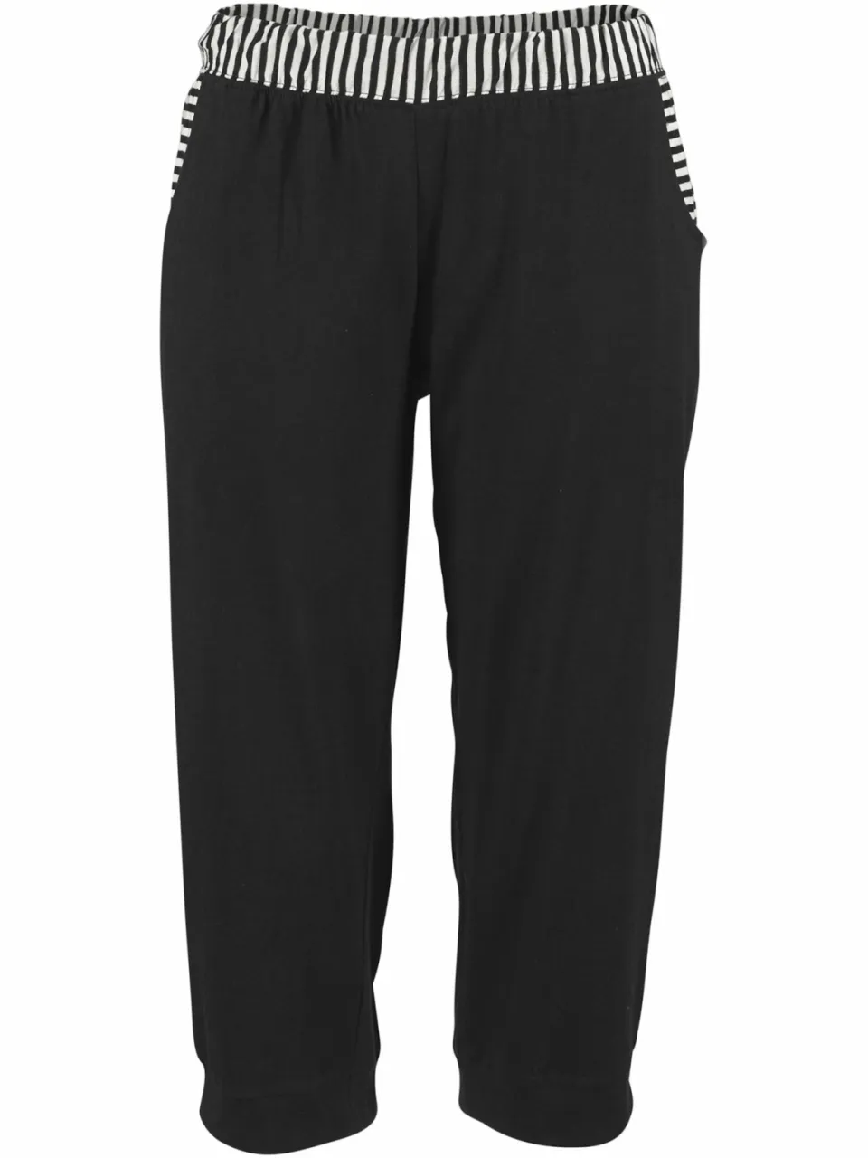 Capri-pyjama zwart gestreept, foto 3