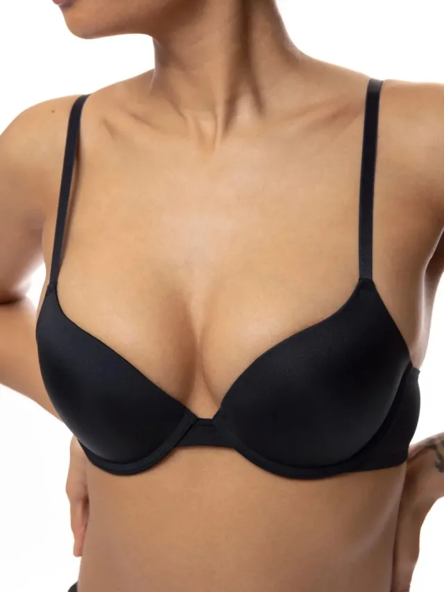 Dorina Push Up maximizer bh - Michelle - Met beugel en met vulling - Voorgevormd - 85C - Zwart