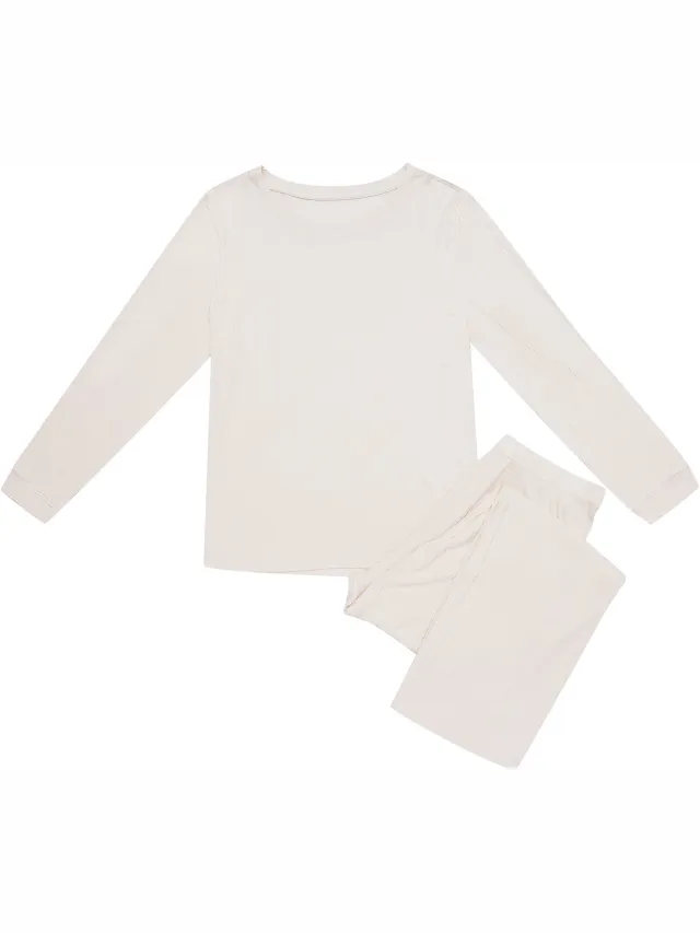 ESOTIQ PF Jenius - Damespyjamaset - Beige - Lange mouwen