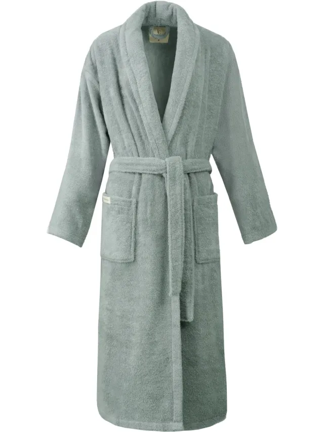 PandaHome L&G - Unisex Badjas - 100% Katoen Badjas - M - Mint Groen - Sauna Badjas - Ochtendjas - Sjaalkraag - Badjas dames - Badjas heren - Badjas dames en heren - Katoen Badjas - Badjassen - %100 Katoen - Maat :