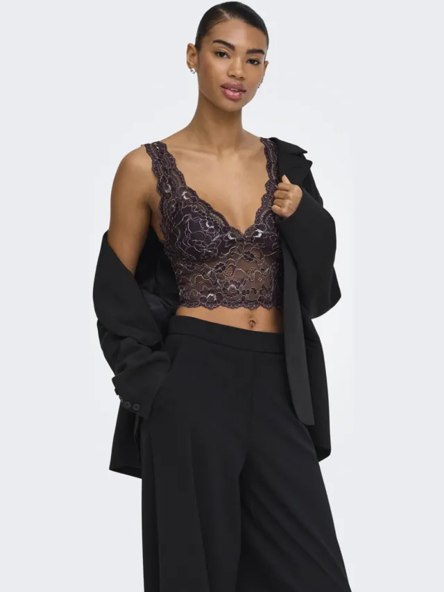 Only Chloe bralette donkerpaars