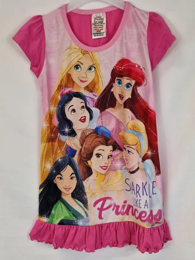Disney Princess - Nachtjapon - Roze - Prinsessen - Pyjama - Nachthemd