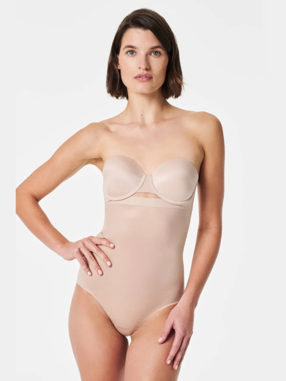 SPANX SPANXshape™ Invisible high waist medium corrigerende slip beige, foto 5