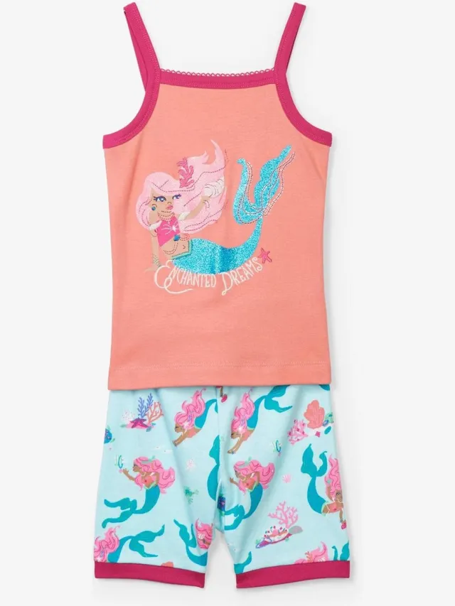 Hatley Pyjama ss Mermaid 104 Multicolor