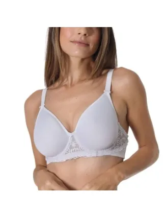 Sassa Famous Embroidery Spacer Bra Wit,Beige