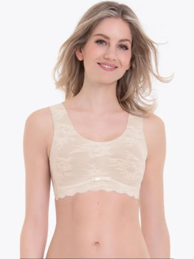 Anita Essential Lace Bralette Crystal - M kristal