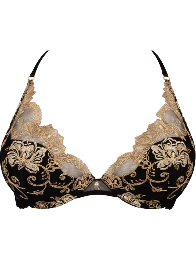 Lise Charmel Triangel Beugel BH - Deesse en Glam - Zwart/ Goud - EU 80C / FR